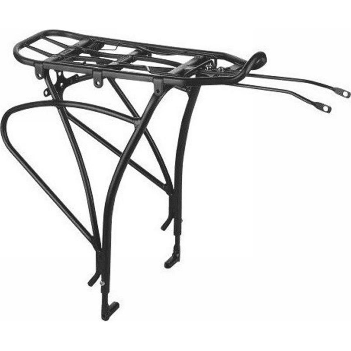 8053329965279 - Hinterradgepäckträger aus schwarzem Aluminium für 24-28 Zoll Fahrräder mit Scheibenbremse
