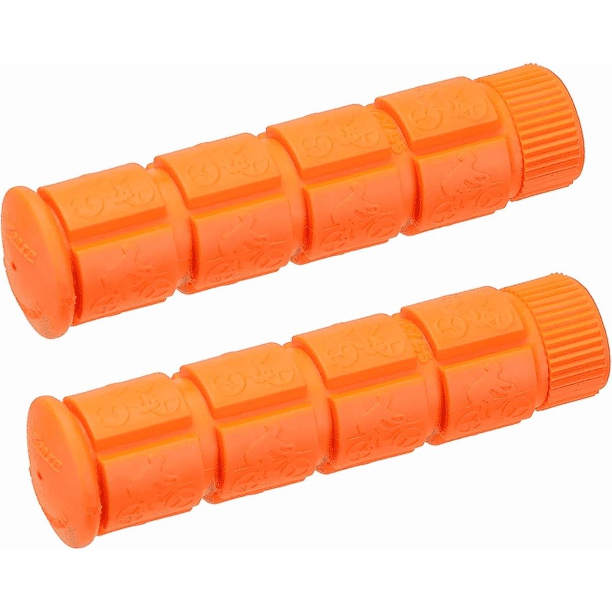 8053329965545 - V-Grip Single Speed Griffe in Orange Gummi 120mm für Fahrräder