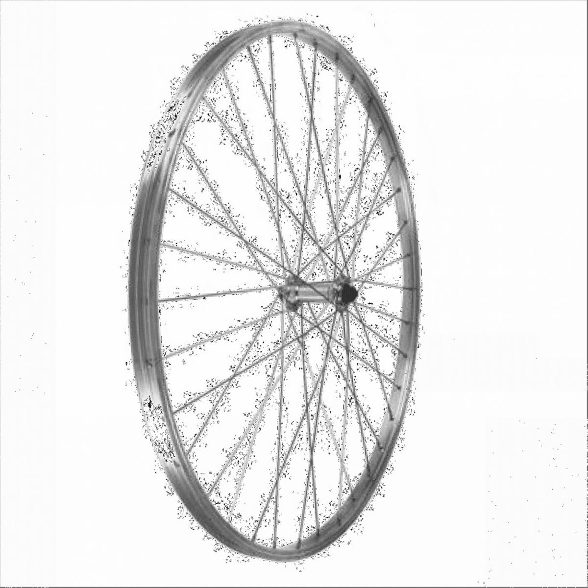 8053329968454 - Vorderrad 28 aus Aluminium Silber mit Lagern für V-Brake - Ideal für Rennrad