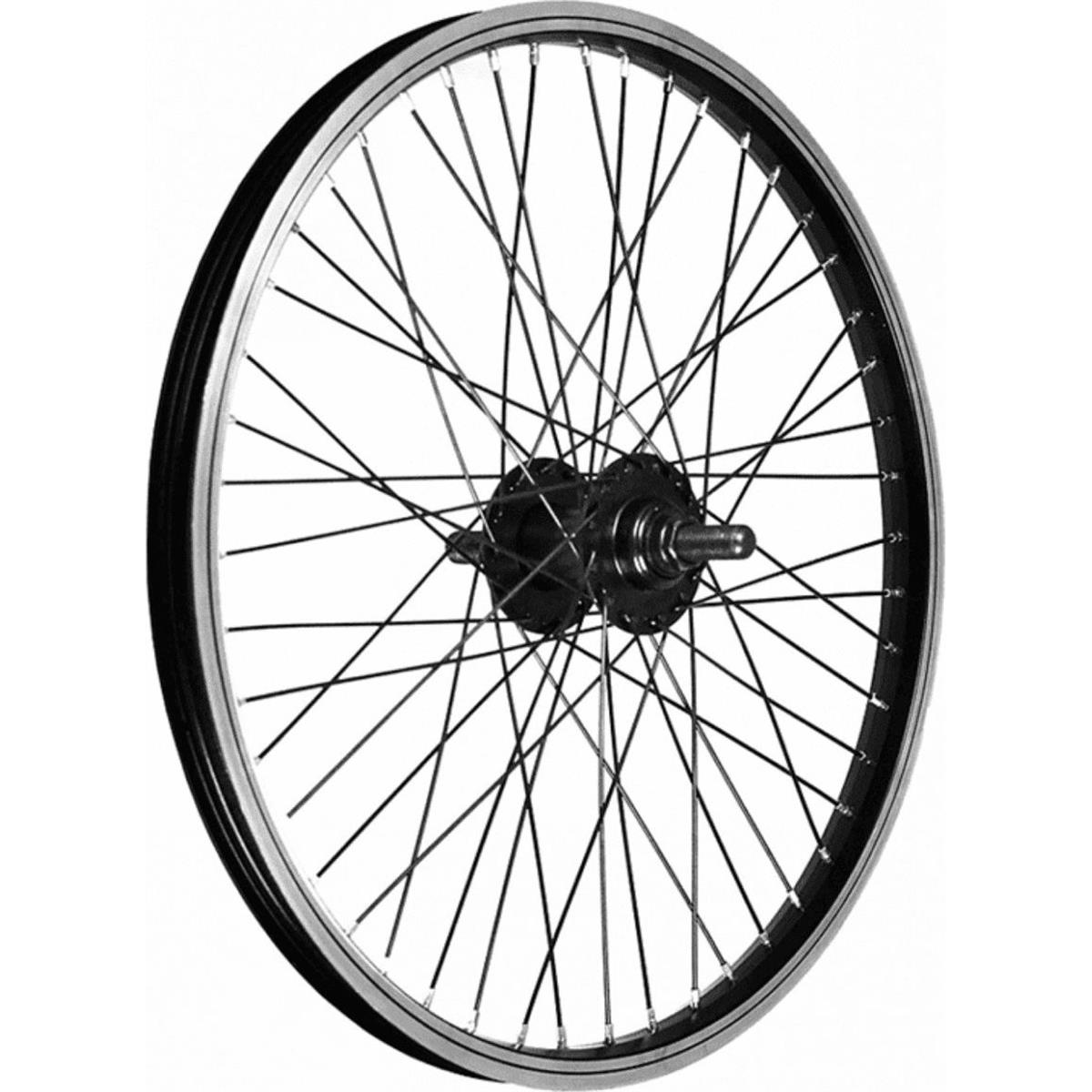 8053329969406 - Vorderrad BMX 20x175 aus schwarzem Aluminium 48 Löcher 14mm Achse