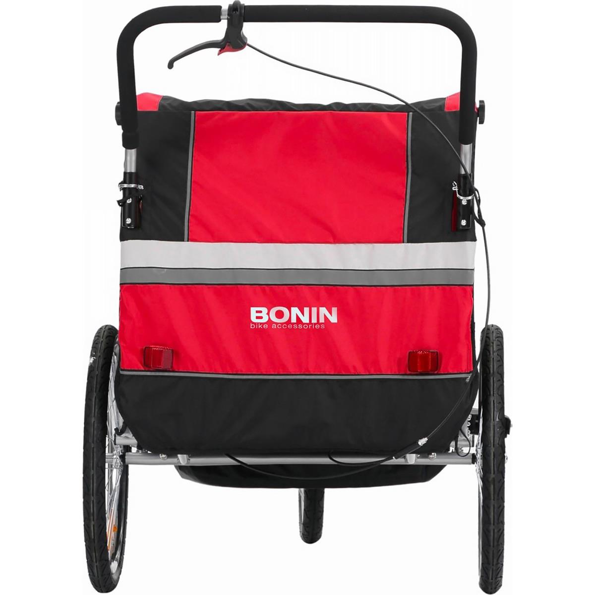 8053329969802 - Bobby Kinderwagen Jogging BONIN NCAB DLX - Rot Grau Schwarz Multifunktional und Sicher