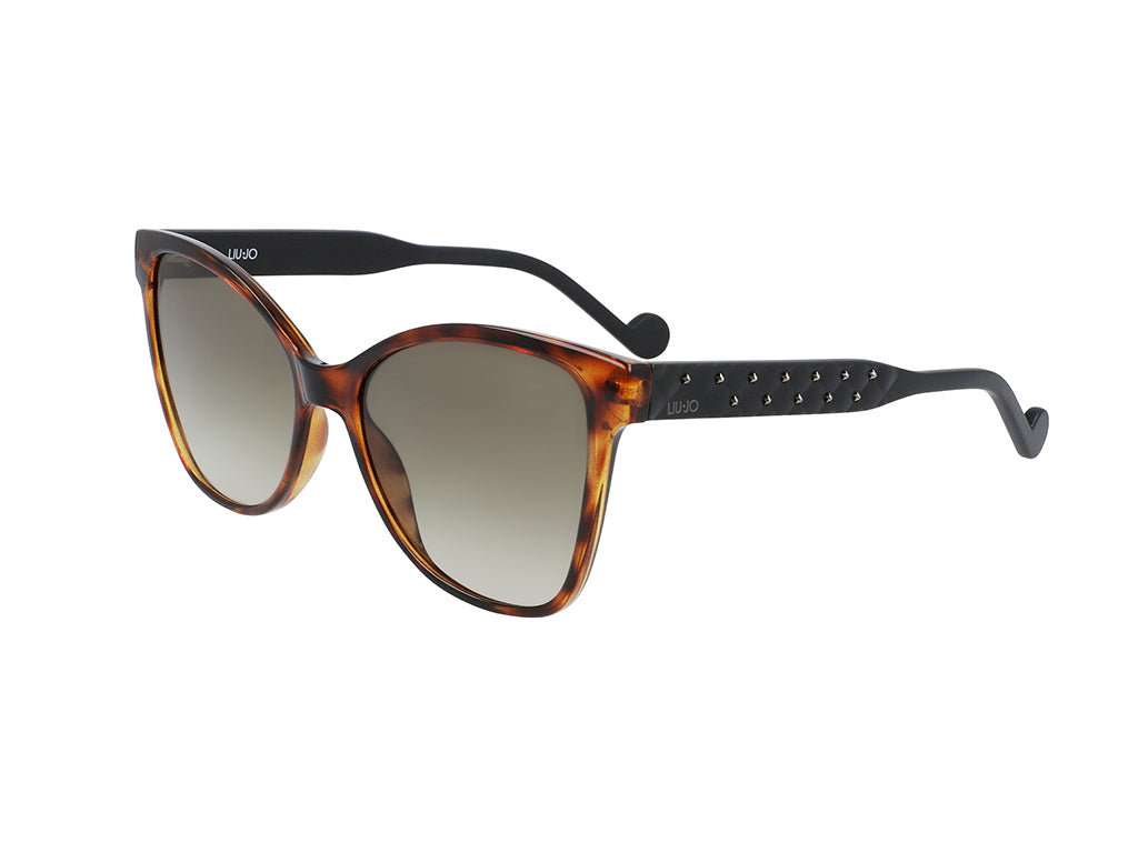 8053473553643 - Damen LJ736S 215 Sonnenbrillen Plastik Havanna Grün Quadratisch Normal Schattiert