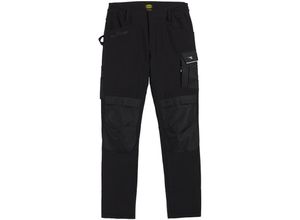 8053607082179 - Utility Pant Carbon Softshell Perf Arbeitshose - xxxxl - Schwarze - Schwarze - Diadora