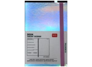 8053610789560 - Wochenkalender Medium Notiz - 2024 - Medium Weekly Diary With Notebook - Holo Kartoniert (TB)