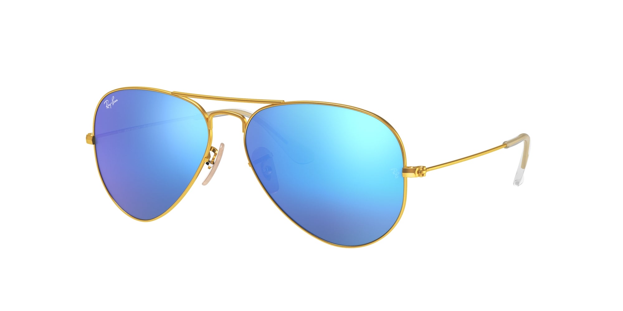 8053672000498 - Unisex RB3025 AVIATOR 112 17 Gläser SONNENBRILLEN Metall Gold Blau Pilot Normal