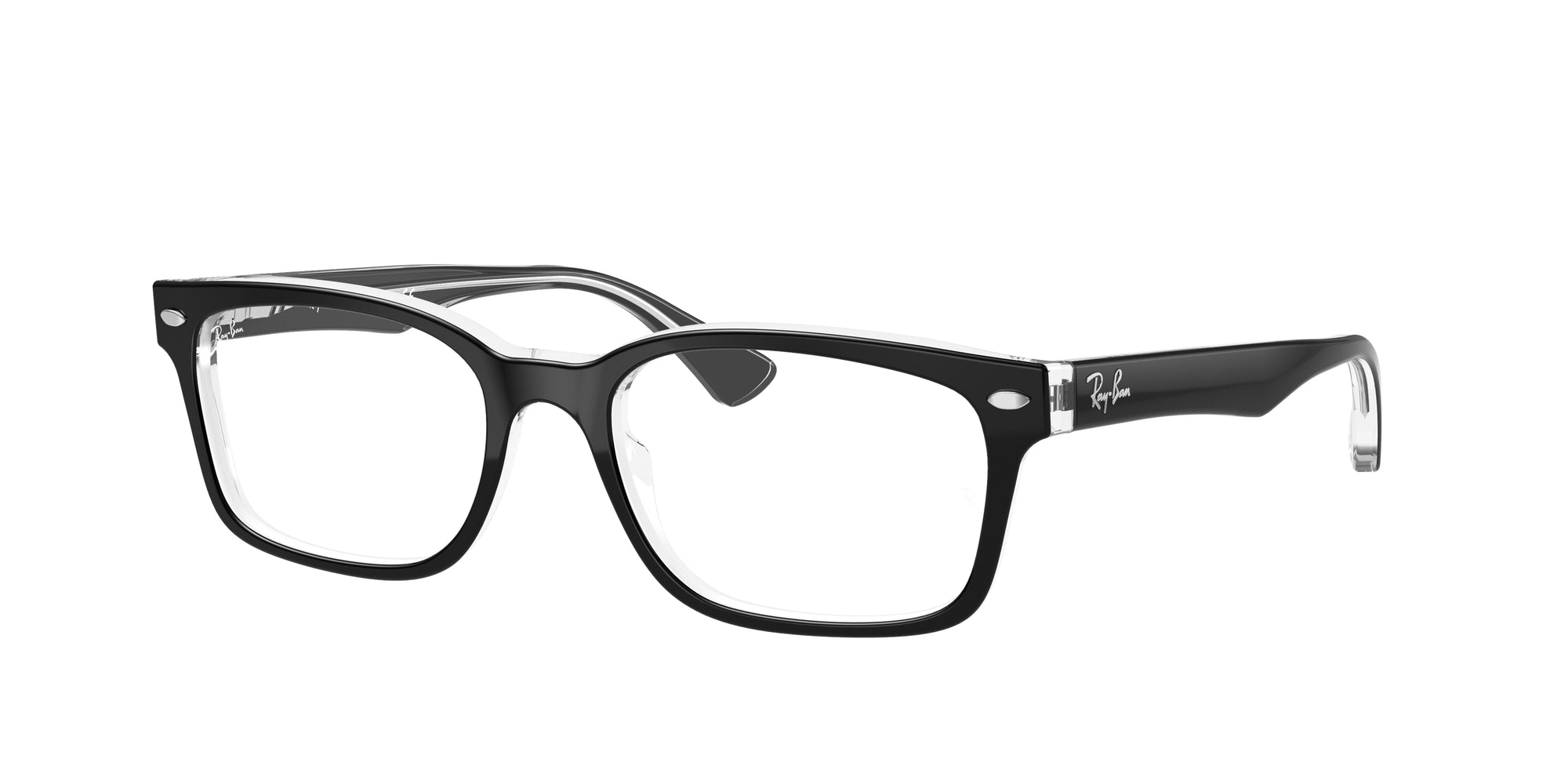 8053672005189 - Unisex RX5286  2034 Rahmen von BRILLEN Acetat Schwarz Transparent Quadratisch Normal