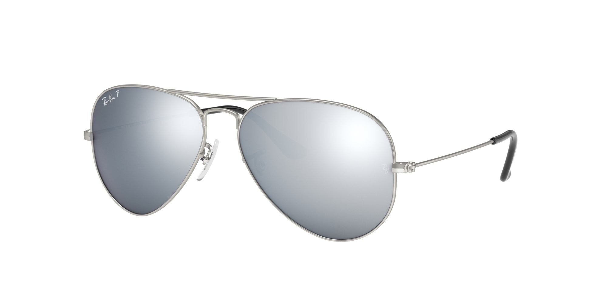 8053672016949 - Unisex RB3025 Aviator Large Metal 019 W3 Gläser SONNENBRILLEN Metall Silber Grigio Pilot Polarisiert