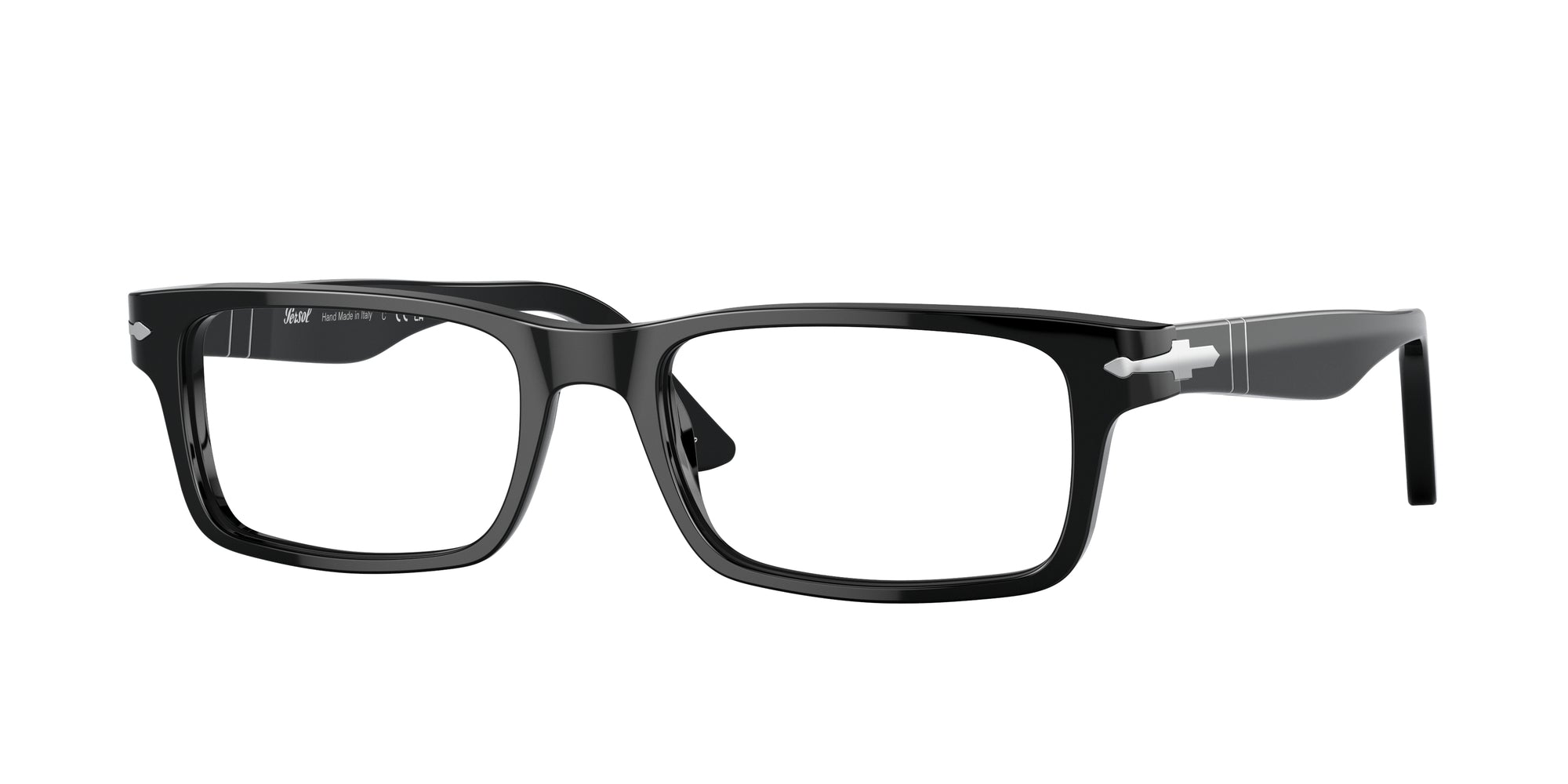 8053672051018 - Herren PO3050V  95 Rahmen von BRILLEN Acetat Schwarz Transparent Quadratisch Normal