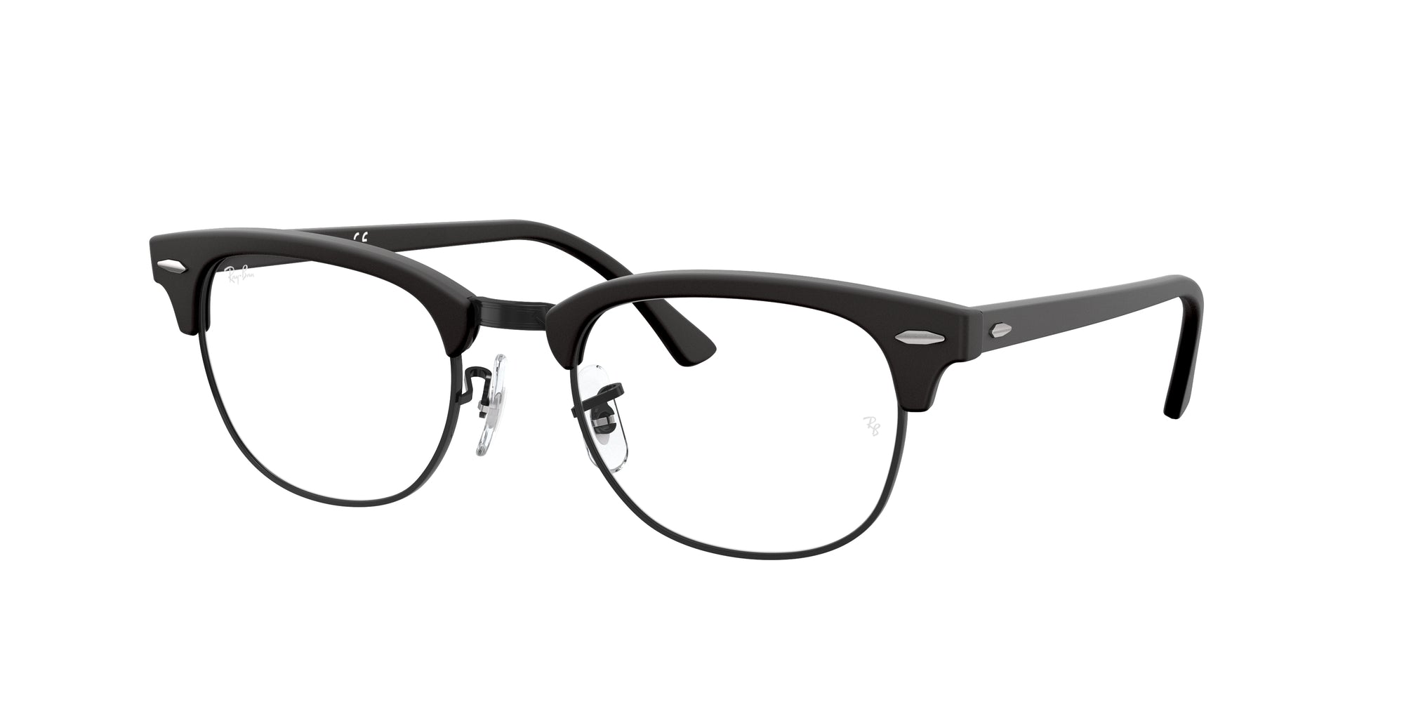 8053672195675 - Unisex RX5154 CLUBMASTER 2077 Rahmen von BRILLEN Acetat Schwarz Transparent Quadratisch Normal