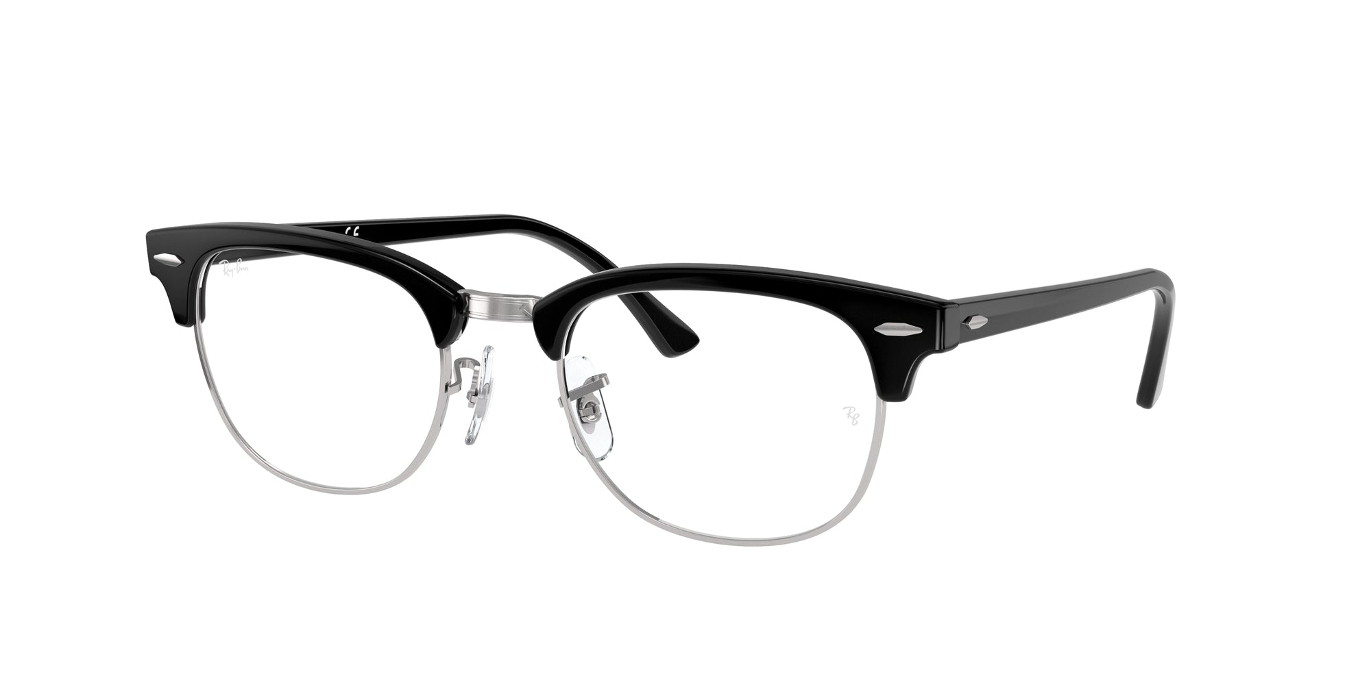 8053672195736 - Unisex RX5154 CLUBMASTER 2000 Rahmen von BRILLEN Acetat Schwarz Transparent Quadratisch Normal