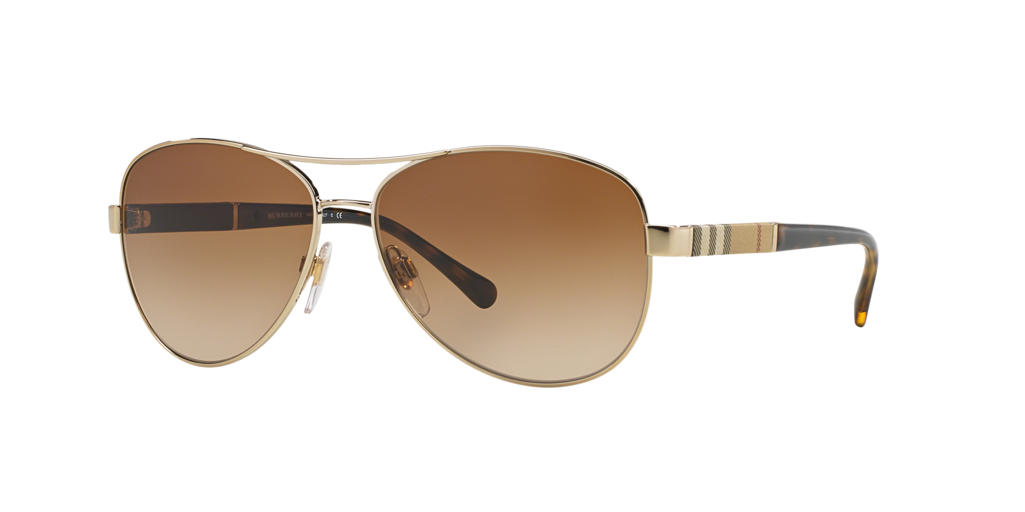 8053672321005 - Damen BE3080  114513 Gläser SONNENBRILLEN Metall Gold Marrone Pilot Normal Sfumato