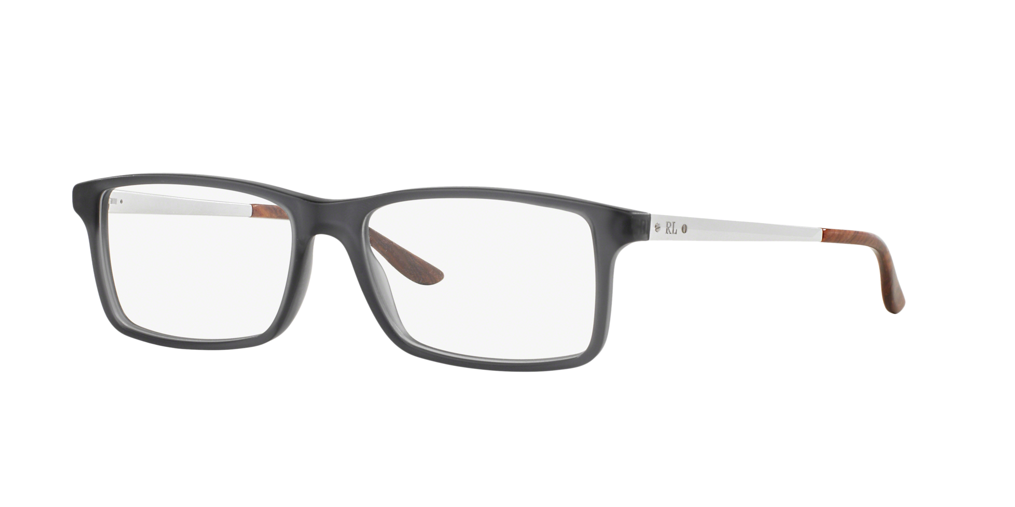 8053672327571 - Herren RL6128  5510 Rahmen von BRILLEN Acetat Grau Transparent Quadratisch Normal