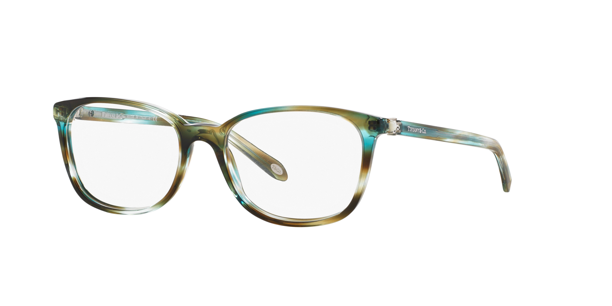 8053672362077 - Damen TF2109HB  8124 Rahmen von BRILLEN Acetat Blau Transparent Quadratisch Normal