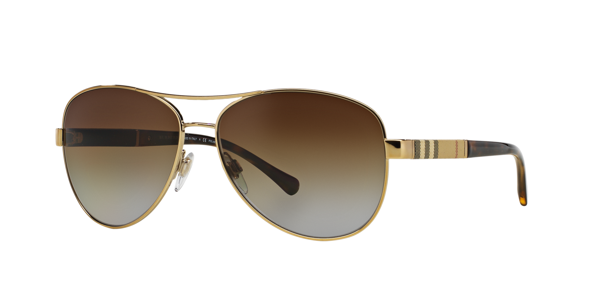 8053672366686 - Damen BE3080 Limited Edition 1145T5 Gläser SONNENBRILLEN Metall Gold Marrone Pilot Polarisiert Sfumato