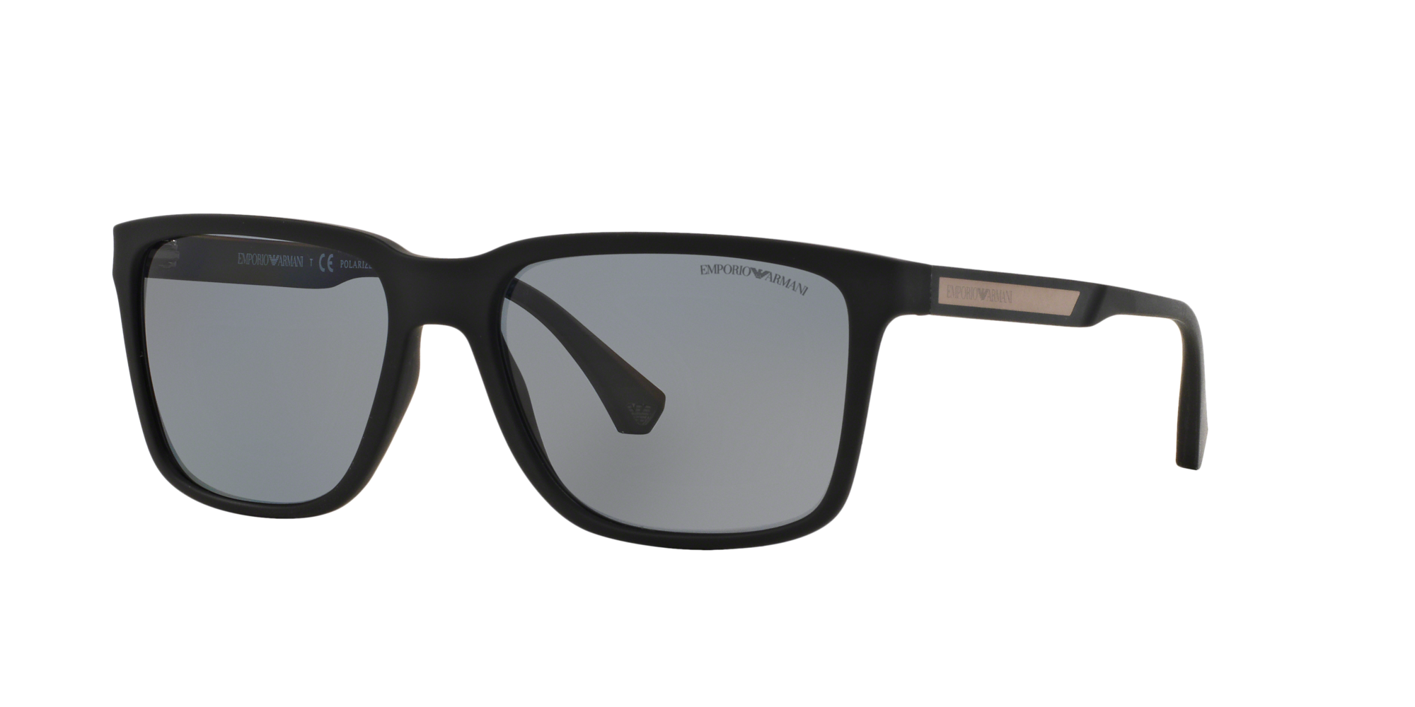 8053672412857 - Herren EA4047 506381 Gläser SONNENBRILLEN Injiziert Schwarz Grau Quadratisch Polarisiert 8053672412857 - Herren EA4047 506381 Gläser SONNENBRILLEN Injiziert Schwarz Grau Quadratisch Polarisiert