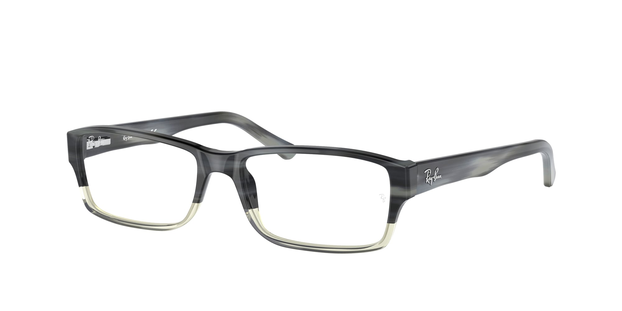 8053672427318 - Unisex RX5169  5540 Rahmen von BRILLEN Acetat Grau Transparent Quadratisch Normal