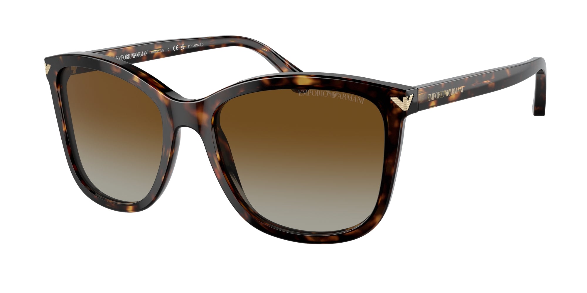 8053672481396 - Damen EA4060 5026T5 Gläser SONNENBRILLEN Acetat Schildkröte Braun Quadratisch Polarisiert Sfumato 8053672481396 - Damen EA4060 5026T5 Gläser SONNENBRILLEN Acetat Schildkröte Braun Quadratisch Polarisiert Sfumato