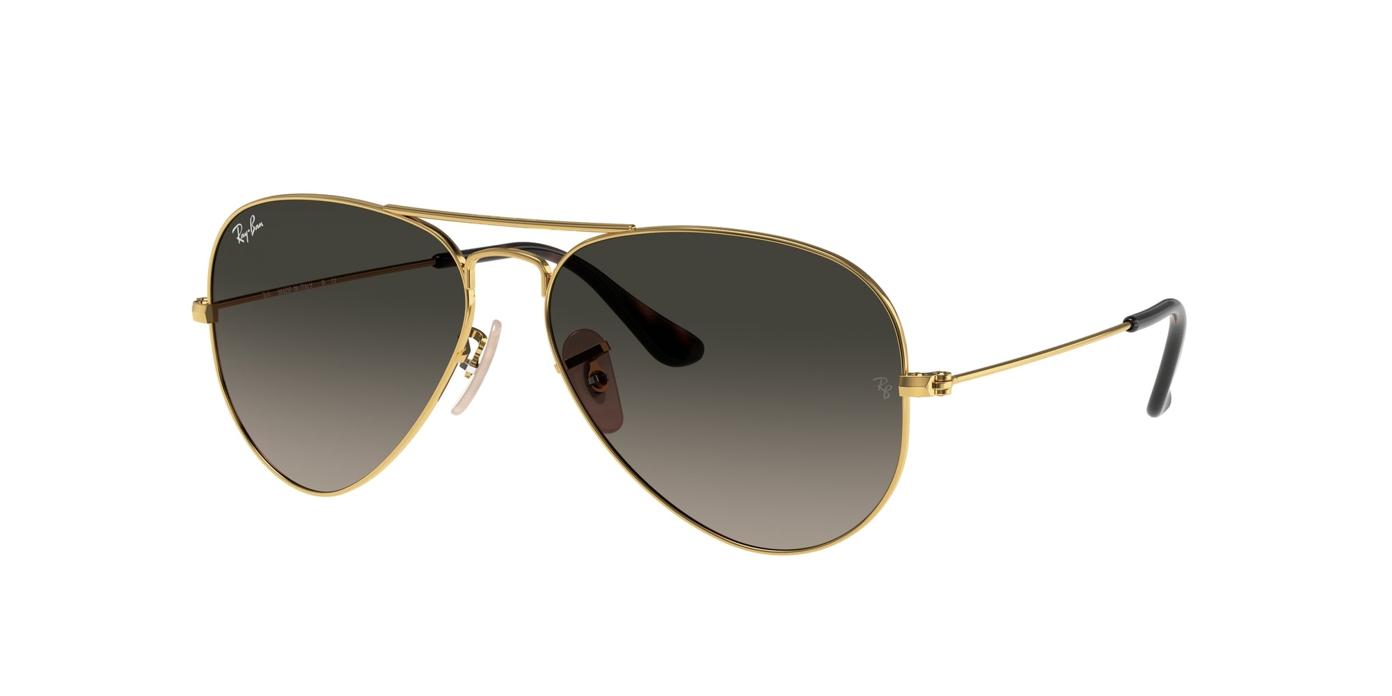 8053672495188 - Unisex RB3025 Aviator Large Metal 181 71 Gläser SONNENBRILLEN Metall Gold Grigio Pilot Normal Sfumato