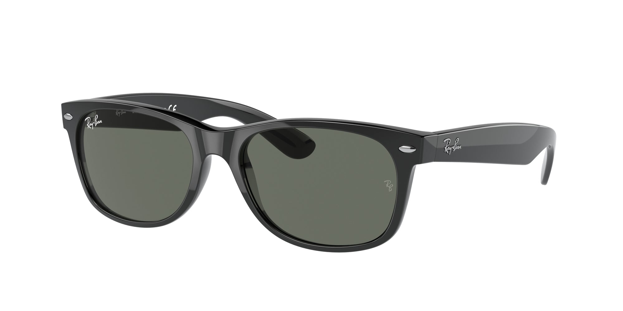 8053672562682 - Unisex RB2132 NEW WAYFARER 901 Gläser SONNENBRILLEN Nylon Schwarz Grün G15 Quadratisch Normal