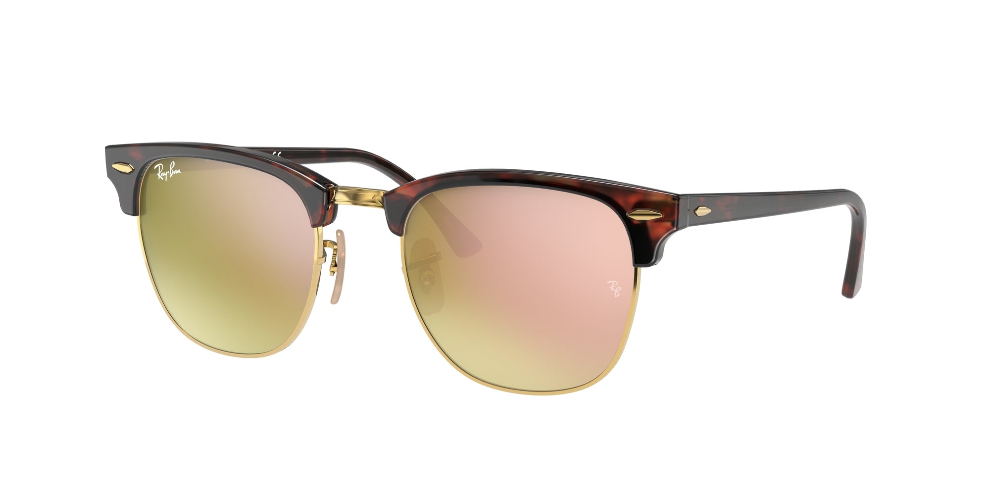 8053672603897 - Unisex RB3016 CLUBMASTER 990 7O Gläser SONNENBRILLEN Acetat Schildkröte Braun Quadratisch Normal