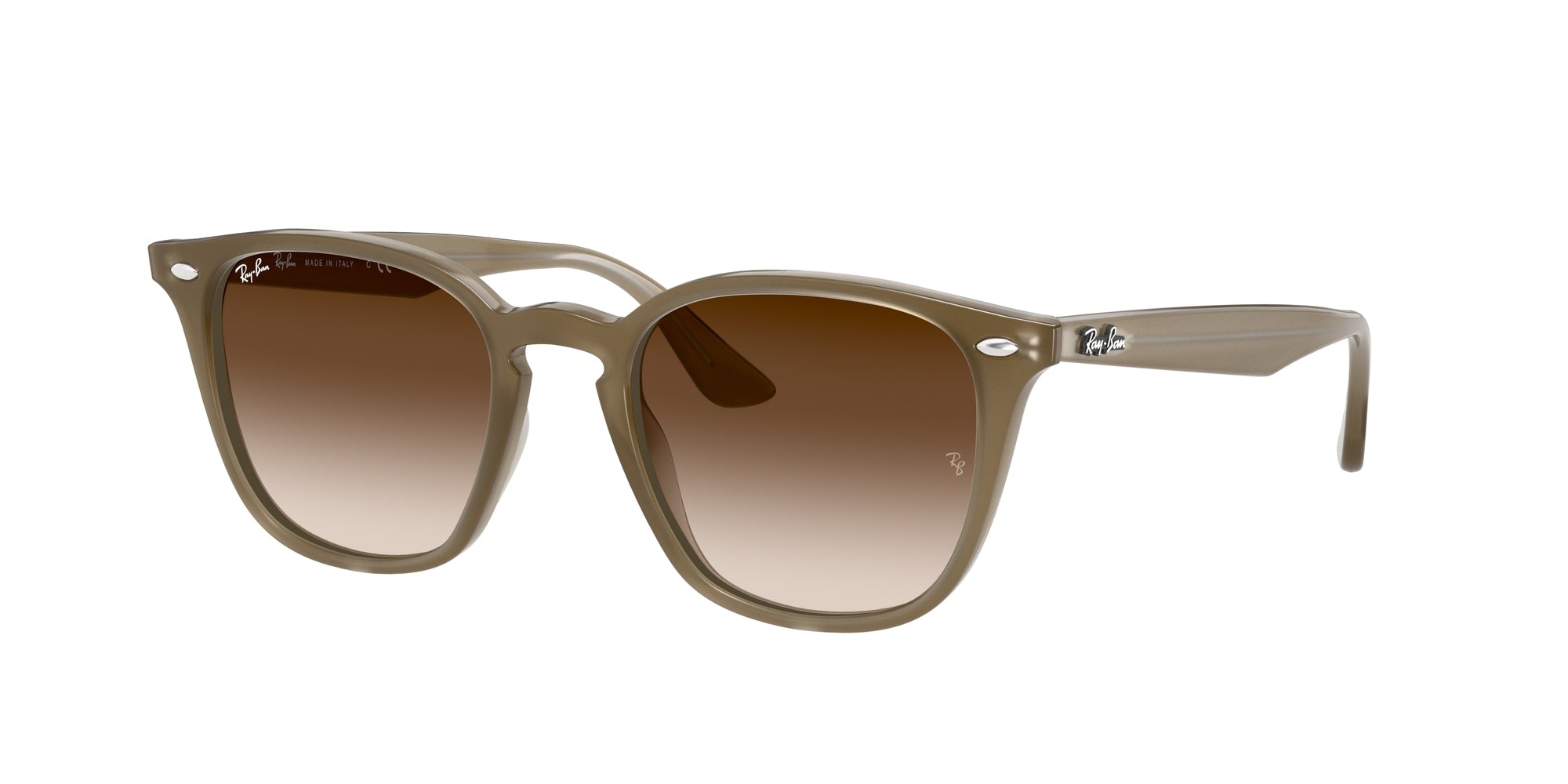 8053672612882 - Unisex RB4258F  616613 Gläser SONNENBRILLEN Acetat Beige Braun Quadratisch Normal Schattiert