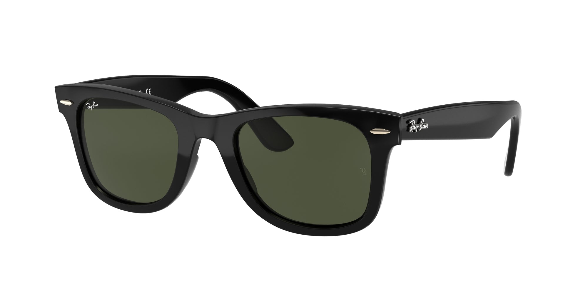 8053672770421 - Unisex RB4340 WAYFARER EASE 601 Gläser SONNENBRILLEN Injiziert Schwarz G15 Quadratisch Normal