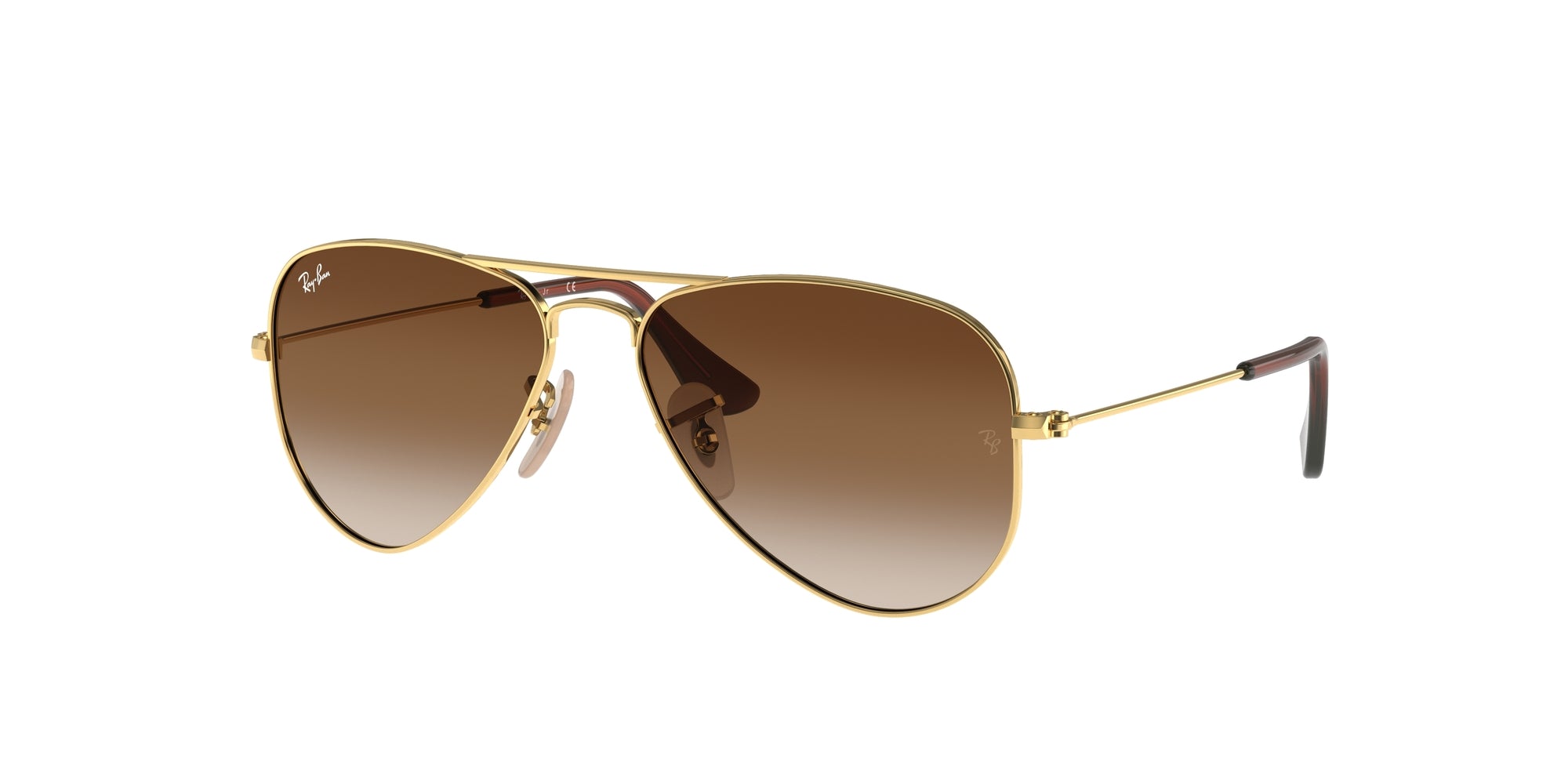 8053672786743 - Kind RJ9506S Junior Aviator 223 13 Gläser SONNENBRILLEN Metall Gold Braun Pilot Normal Schattiert