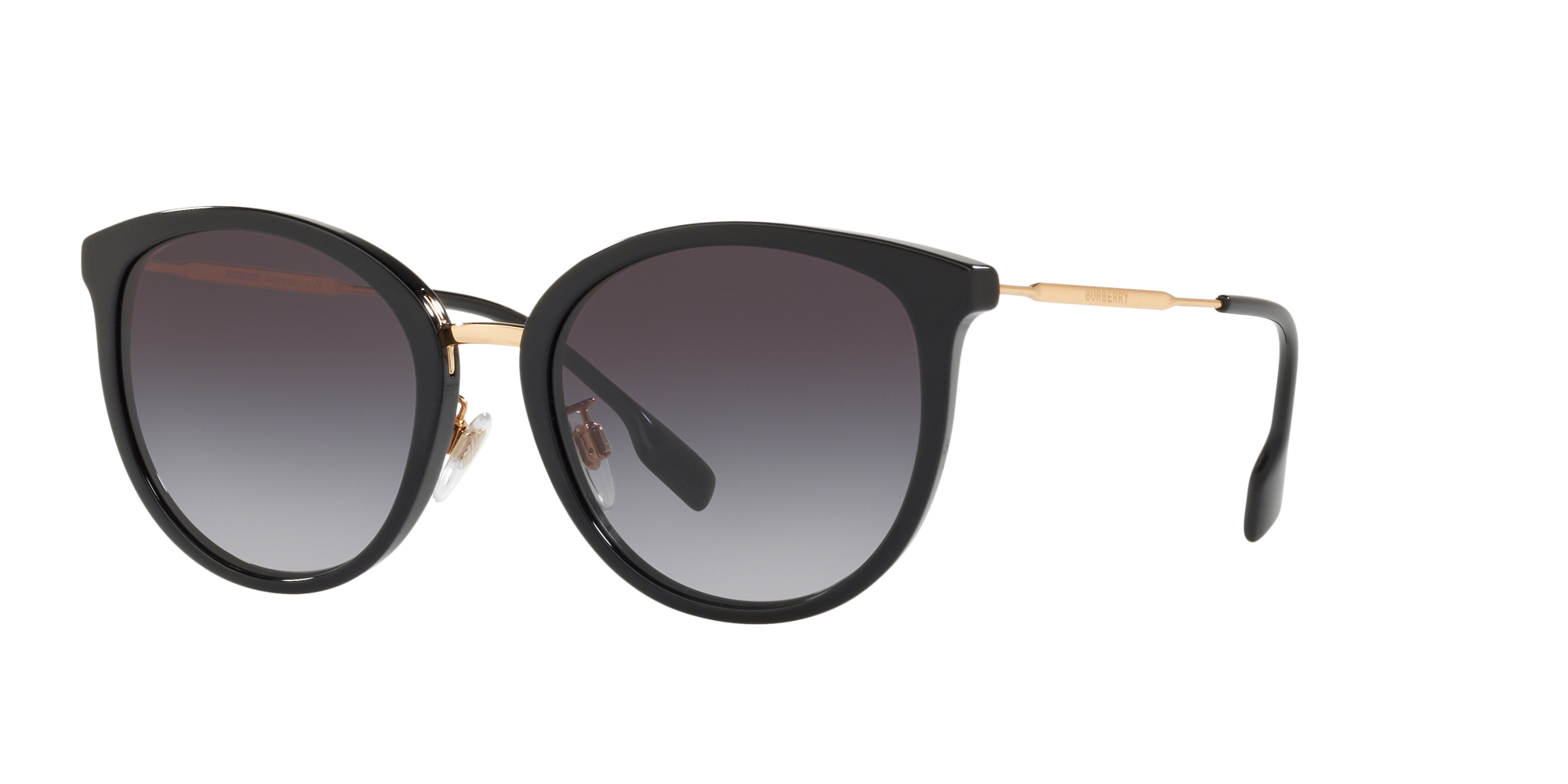 8053672795165 - Damen BE4289D  30018G Gläser SONNENBRILLEN Acetat Schwarz Grau Rund Normal Schattiert