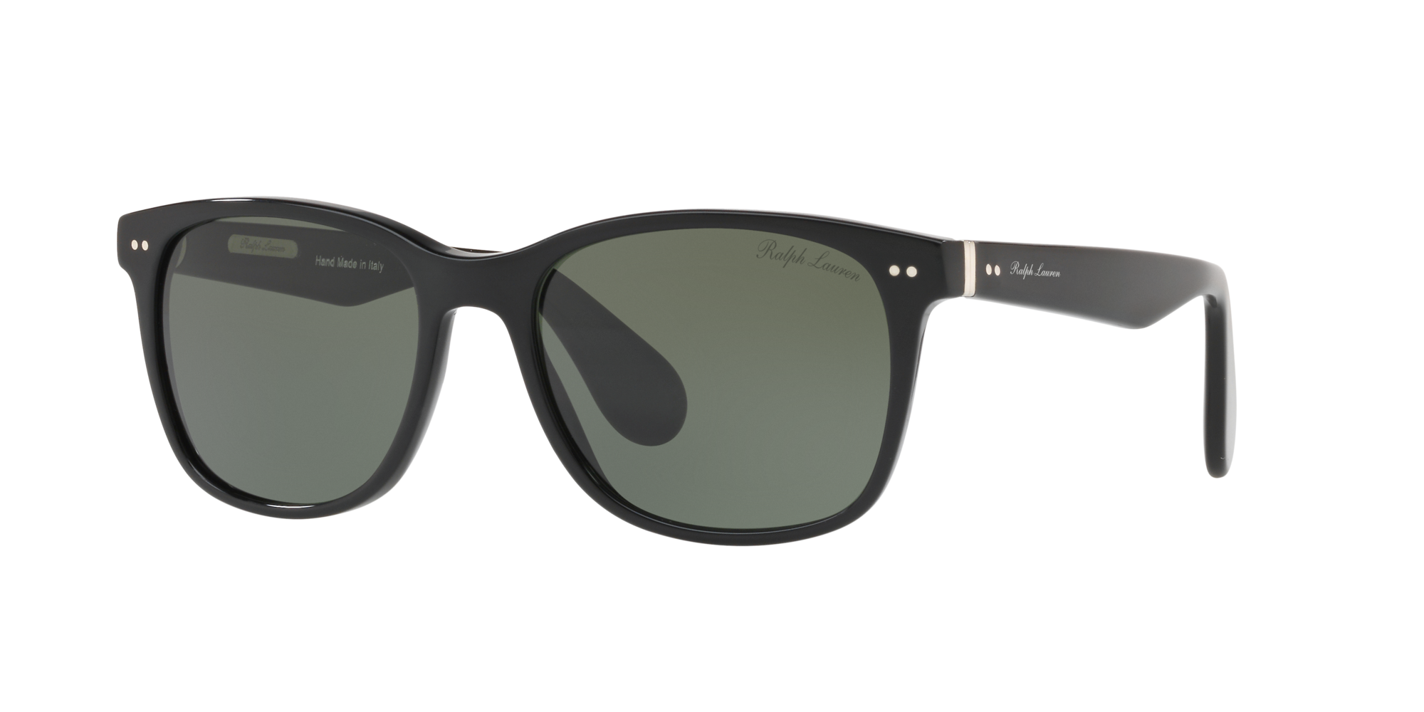 8053672800890 - Herren RL8162P  500152 Gläser SONNENBRILLEN Acetat Schwarz Grün Quadratisch Normal