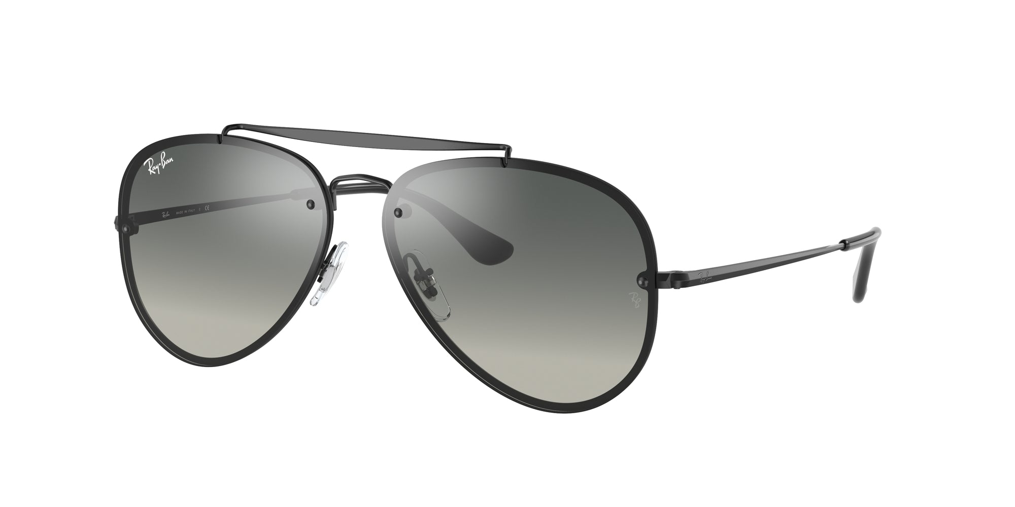 8053672830323 - Unisex RB3584N BLAZE AVIATOR 153 11 Gläser SONNENBRILLEN Metall Schwarz Grau Pilot Normal Schattiert