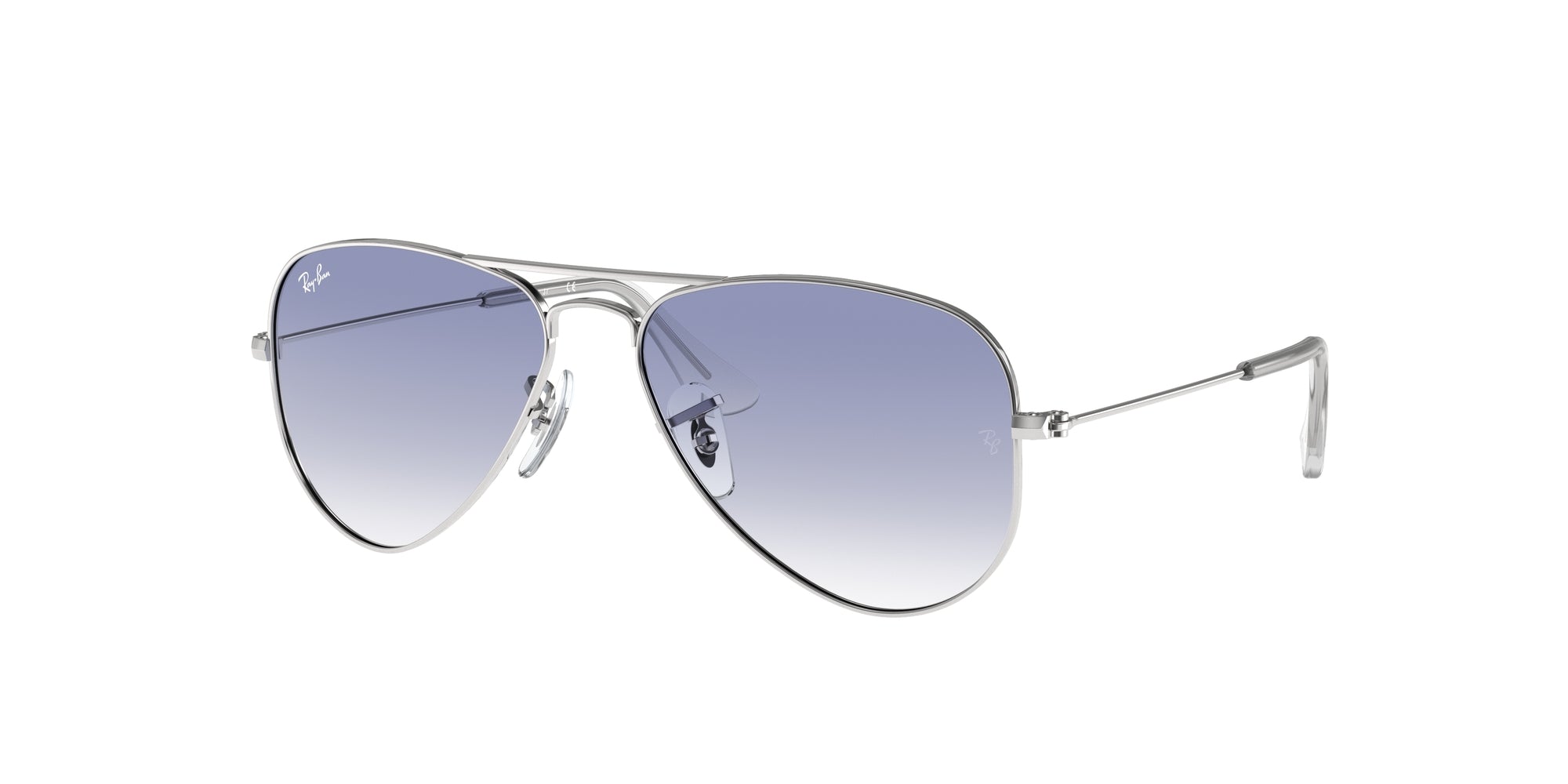 8053672835243 - Kind RJ9506S Junior Aviator 212 19 Gläser SONNENBRILLEN Metall Silber Blau Pilot Normal Schattiert