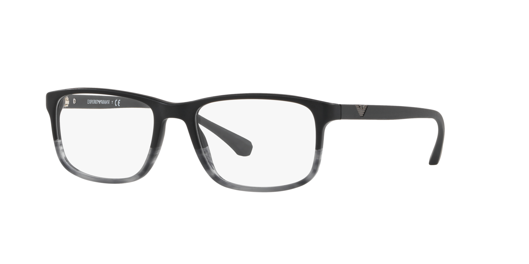 8053672864601 - Herren EA3098 5566 Rahmen von BRILLEN Acetat Schwarz Transparent Quadratisch Normal 8053672864601 - Herren EA3098 5566 Rahmen von BRILLEN Acetat Schwarz Transparent Quadratisch Normal