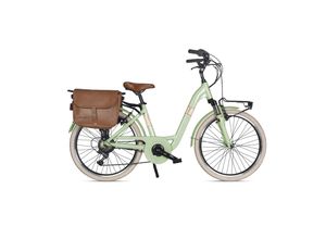 8053689201116 - MBM Elektro-Citybike MONOTUBO Classic Lady 24 Zoll VERDE GIULIETTA