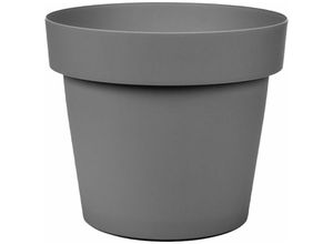 8053847868618 - Monacis - Cromia Gemma Topf für Pflanzen mit Dekoration einfarbig aus Harz Made in Italy -ø 80 cm   Grau   Vase und Undersetzer