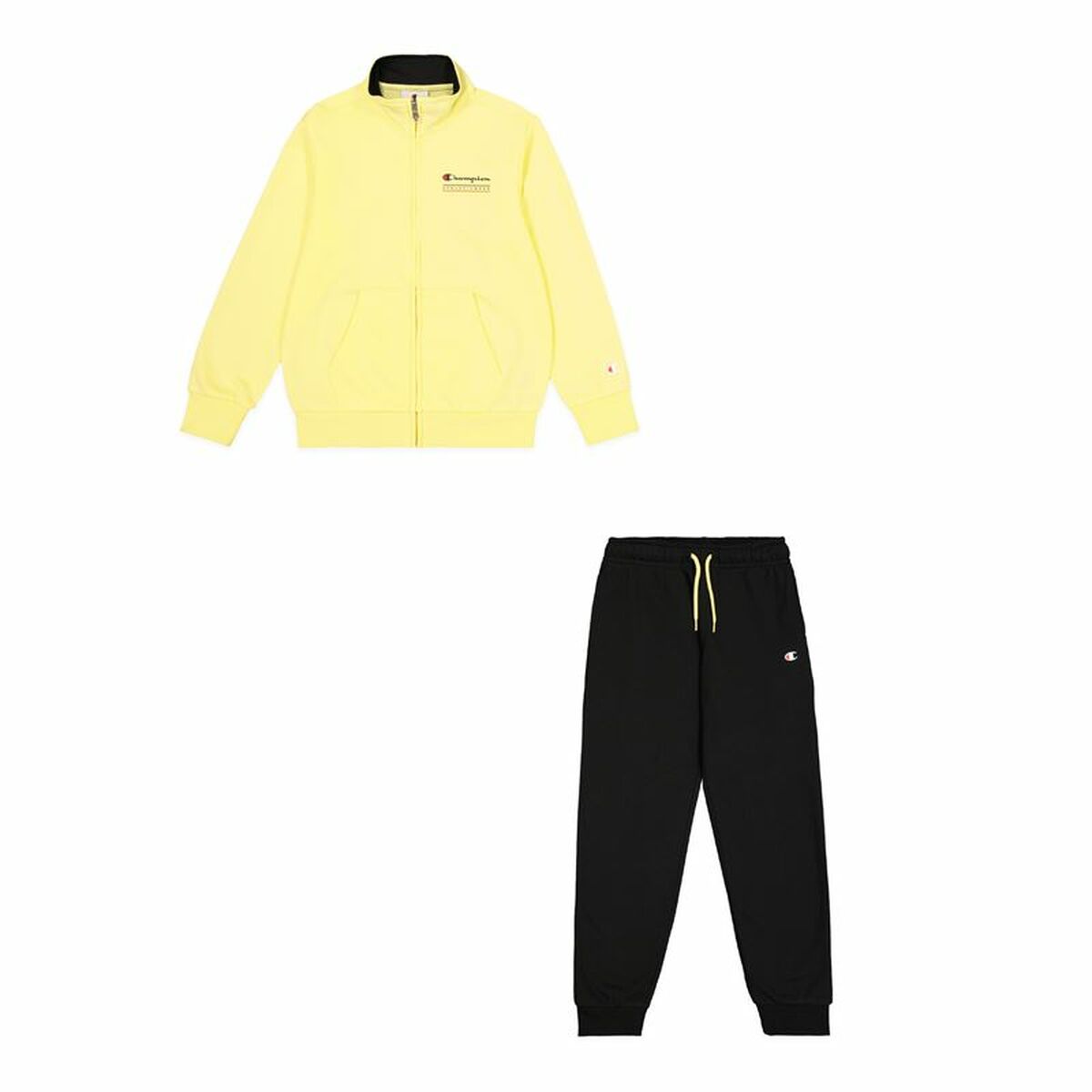 8054041493514 - Children’s Tracksuit Full Zip Suit Yellow Black