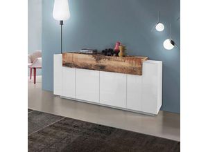 8054117990367 - Ahd Amazing Home Design - Sideboard Design weißes Holz 200cm Sideboard 4 Fächer Corona Side