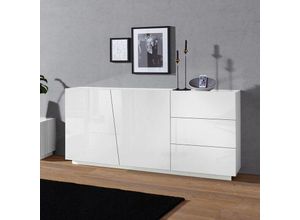 8054117990756 - Kommode mit modernem Design 2 Türen 3 Schiebeschubladen 180cm Vega Living L