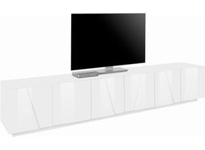 8054117990787 - Lowboard INOSIGN PING Sideboards Gr B H T 243 cm x 46 cm x 44 cm weiß (weiß hochglanz lack) Lowboards Sideboards Breite 2438 cm