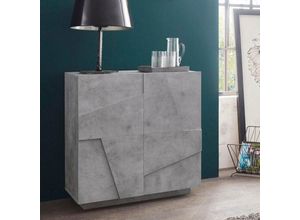 8054117990886 - Ahd Amazing Home Design - Modernes Desin Sideboard 2 Türen 2 Fächer Ping Side s Concrete