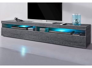 8054117991593 - Web Furniture - Design-Wohnzimmer anthrazit TV-Ständer 200cm 4 Fächer 2 Türen Burrata Bericht