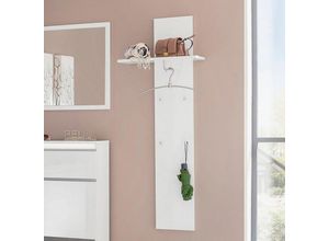 8054117993078 - Wandgarderobe modernes Design 4 Haken Ablage Magic Jako Blanco