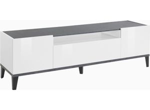 8054117993436 - TV-Board INOSIGN sunrise Sideboards Gr B H T 160 cm x 47 cm x 40 cm 1 weiß (weißhg schiefer) TV-Lowboards Breite 160 cm