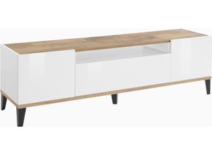 8054117993450 - TV-Board INOSIGN sunrise Sideboards Gr B H T 160 cm x 47 cm x 40 cm 1 weiß (weißhg ahorn pereira) TV-Lowboards Breite 160 cm