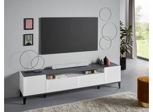 8054117993467 - TV-Board INOSIGN sunrise Sideboards Gr B H T 200 cm x 47 cm x 40 cm 2 weiß (weißhg schiefer) TV-Lowboards Breite 200 cm