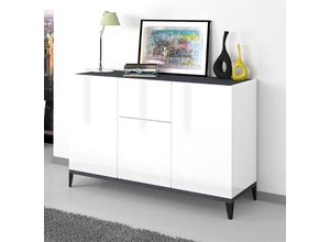 8054117993498 - Ahd Amazing Home Design - Sideboard 3 Türen Schublade 120x40cm Wohnzimmer Eingang Küche Rachel