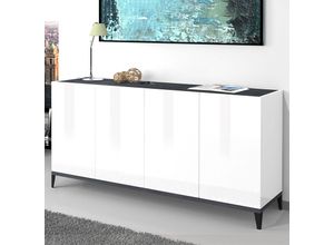 8054117993528 - Ahd Amazing Home Design - Sideboard 4 Flügeltüren 160x40cm Eingang Küche Esszimmer Audrey