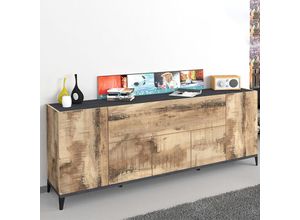 8054117993597 - Ahd Amazing Home Design - Sideboard 5 Flügeltüren 1 Klappfach 200x40cm Stephanie Report