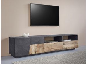 8054117993672 - Lowboard INOSIGN alien Sideboards Gr B H T 200 cm x 46 cm x 43 cm 2 schwarz (schiefer ahorn pereira) Lowboards Breite ca 200 cm