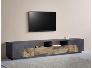 8054117993702 - Lowboard INOSIGN alien Sideboards Gr B H T 260 cm x 46 cm x 43 cm 2 schwarz (schiefer ahorn pereira) Lowboards Breite ca 260 cm