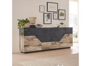 8054117993764 - Ahd Amazing Home Design - Modernes Sideboard 200x43cm Wohnzimmerschrank 4 Fächer Küche Hariett Bericht